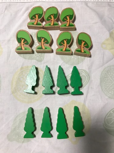 Vintage brio wooden trees - vintage, for