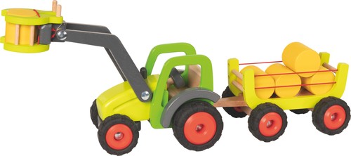 Childrens wooden toy - toy, tractor