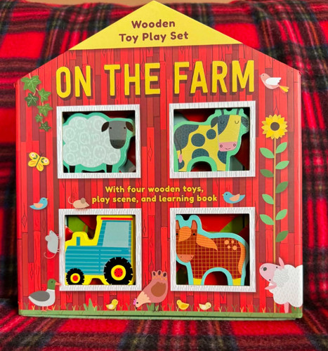 The farm wooden toy - on,