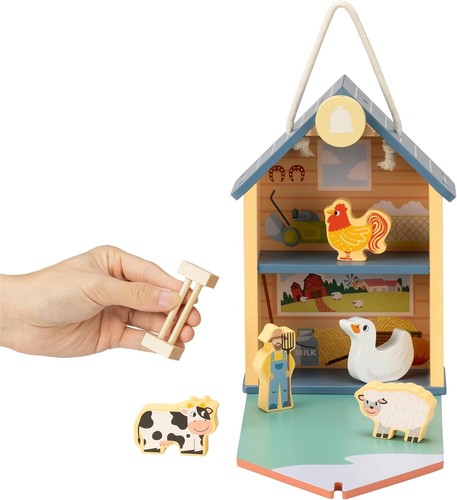 Wooden farm set for toddlers - farm,