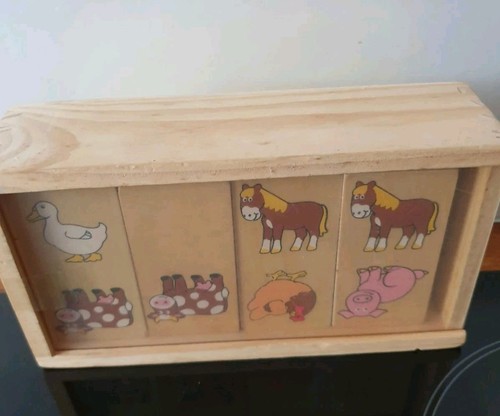Big jigs wooden farm dominoes - big,