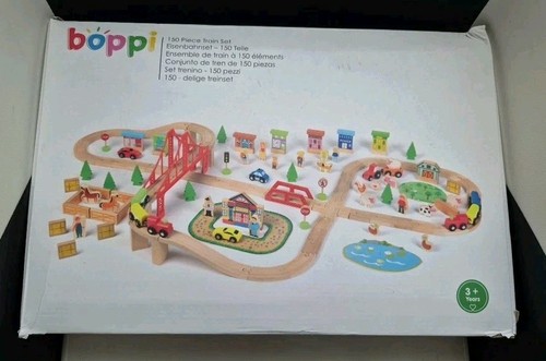 Wooden train set boppi - wooden,