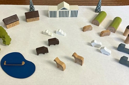 Wooden countryside play set - countryside,