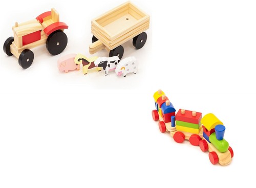 Wooden tractor trailer - trailer, farm