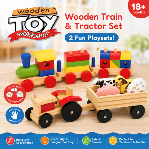 Wooden train set - or, &
