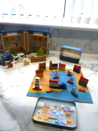 Wooden barn set - and, fishing