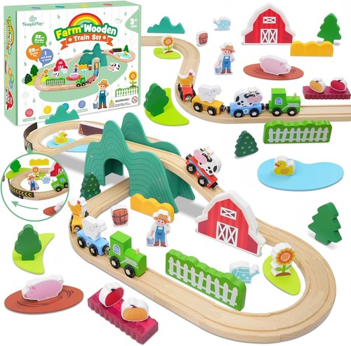Simpliplay wooden train - wooden, set