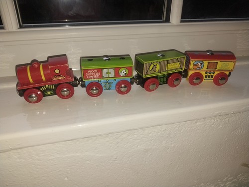 Wooden farm train - farm,