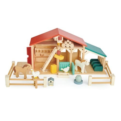 Tenderleaf wooden farm play - tenderleaf,