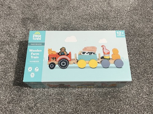 Wooden farm train - farm, set