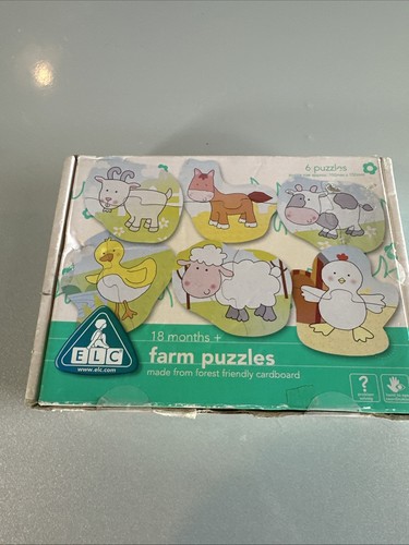 Elc farm puzzles - farm, wooden