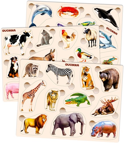 Montessori wooden animal - montessori,