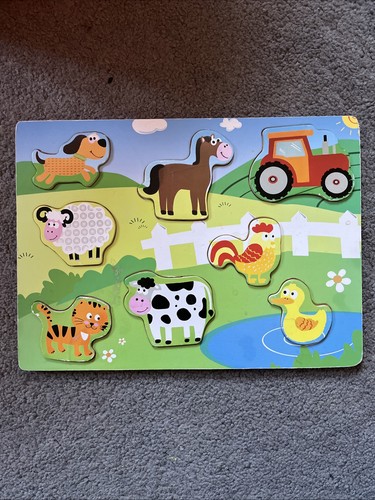 Kids wooden farm jigsaw - farm,